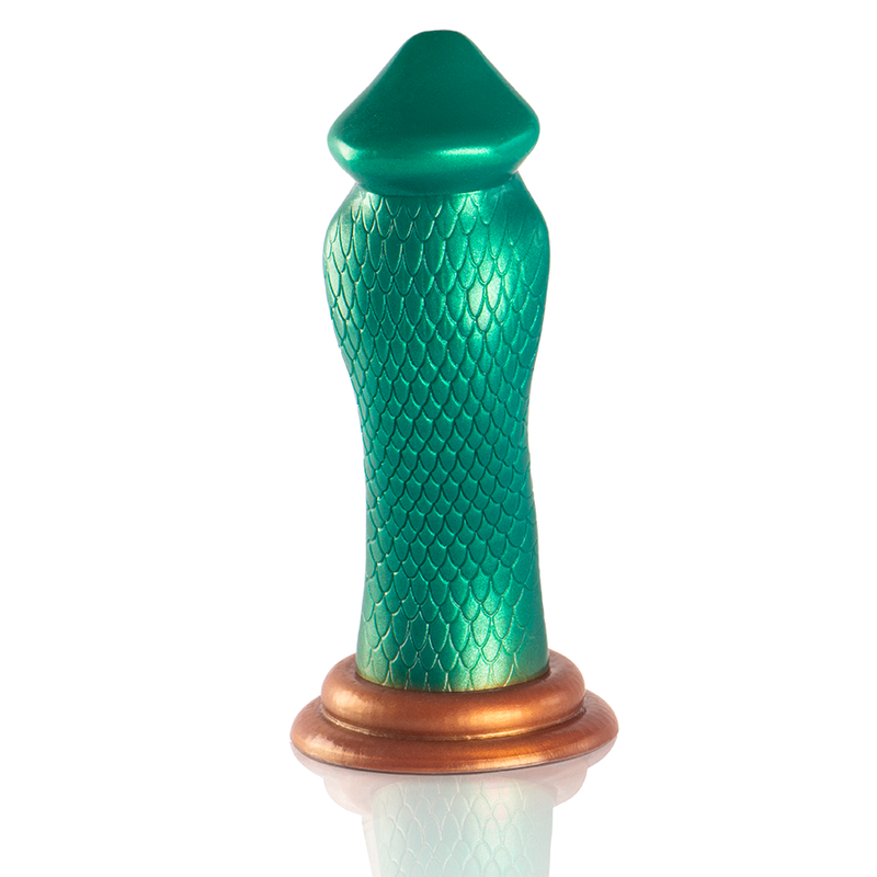 Gode Python Cobra Silicone Texturé Ventouse 20,5 cm - Epic Cybersilicock