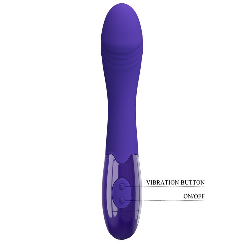 Gode Vibrant Point G Elemental Youth Silicone 30 Modes Rechargeable - Pretty Love
