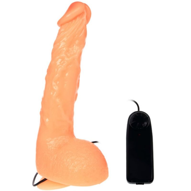 Gode Vibrant Réaliste Veineux Ventouse Télécommande Multi-Vitesses - Baile