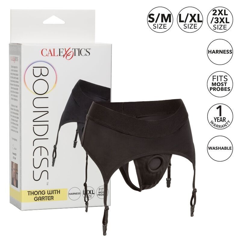 Harnais String Jarretière Boundless - Compatible Gode Strap-On - CalExotics