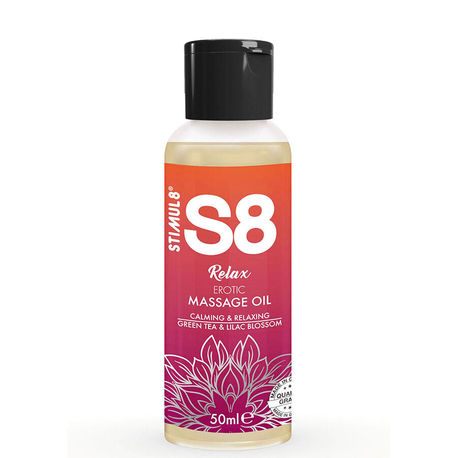 Huile de Massage Relaxante S8 Relax Thé Vert 125 ml - Stimul8