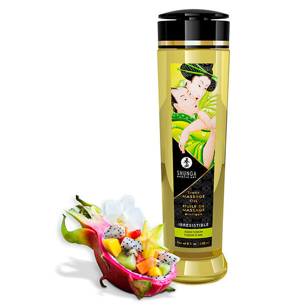 Huile de Massage Érotique Irresistible Asian Fusion 240ml - Shunga