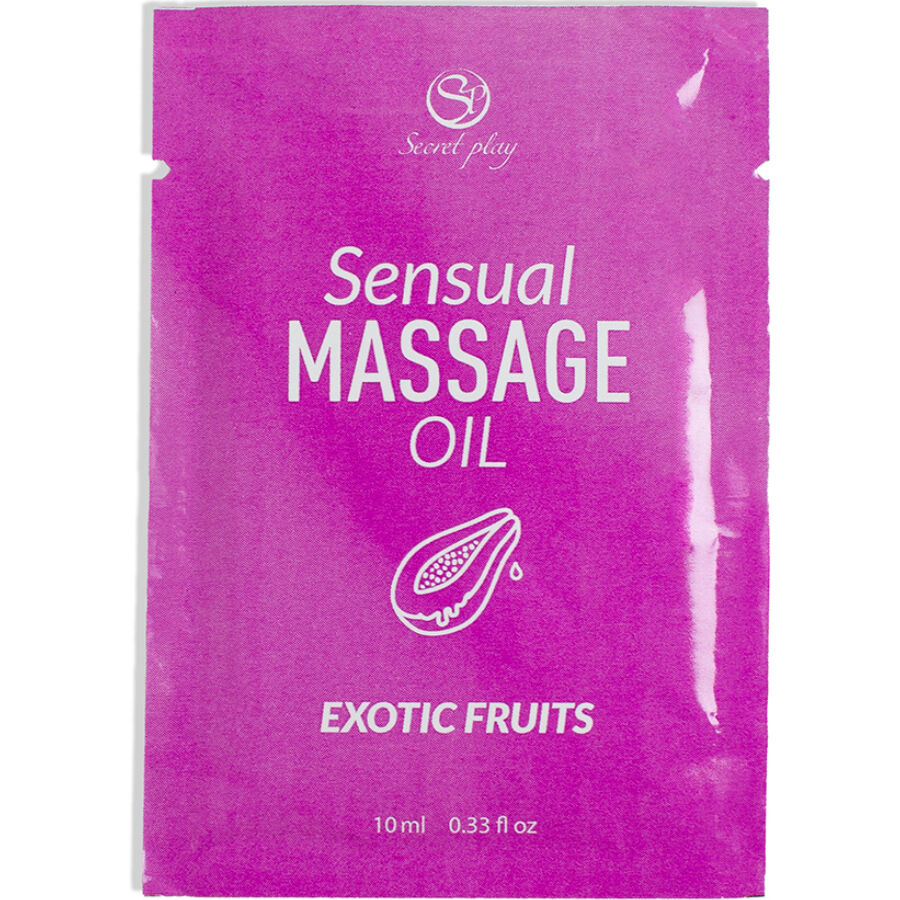 Huile de Massage Érotique Monodose Fruits Exotiques 10 ml - Secretplay