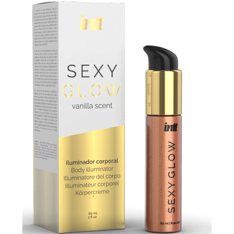 Illuminateur Corporel Sexy Glow Microbilles Dorées Vanille 60 ml - Intt
