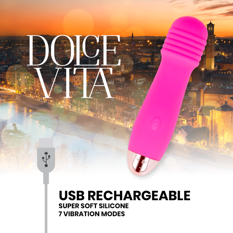 Vibromasseur Rechargeable Trois - Silicone Soyeux 7 Vitesses - Dolce Vita