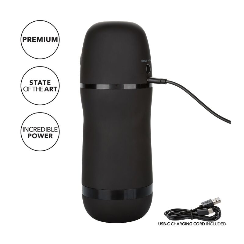 Masturbateur Vibrant à Aspiration Pulsar Stroker 3 Modes Rechargeable - CalExotics