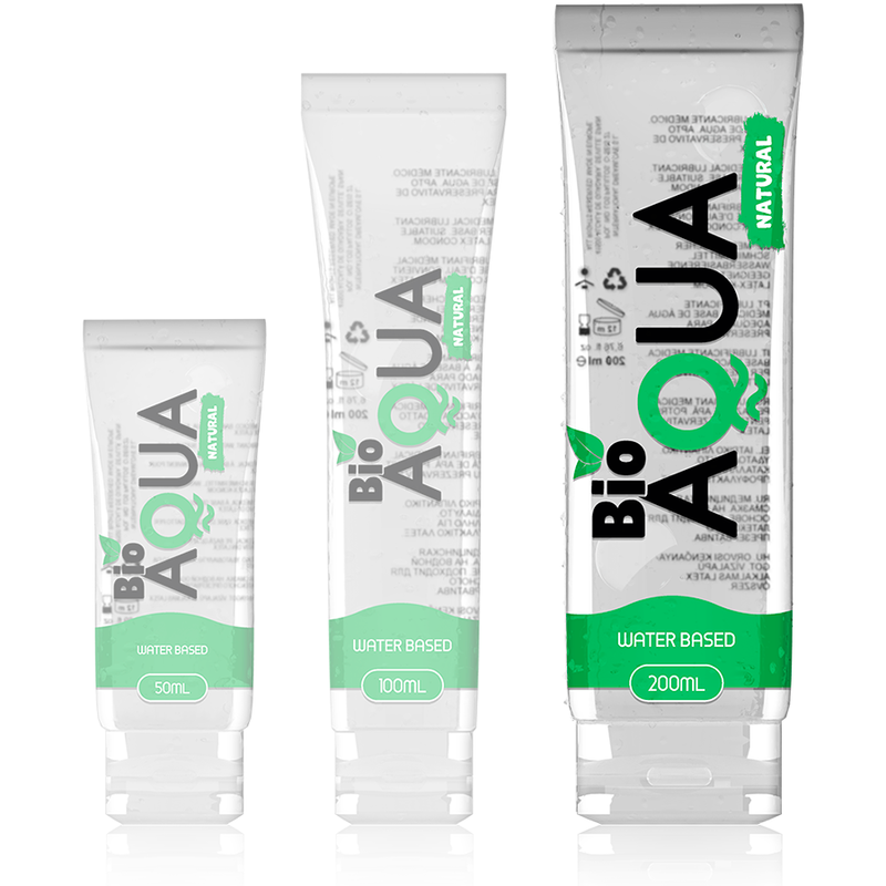 Lubrifiant Bioaqua Base Eau - 100% Naturel Compatible Sextoys et Latex