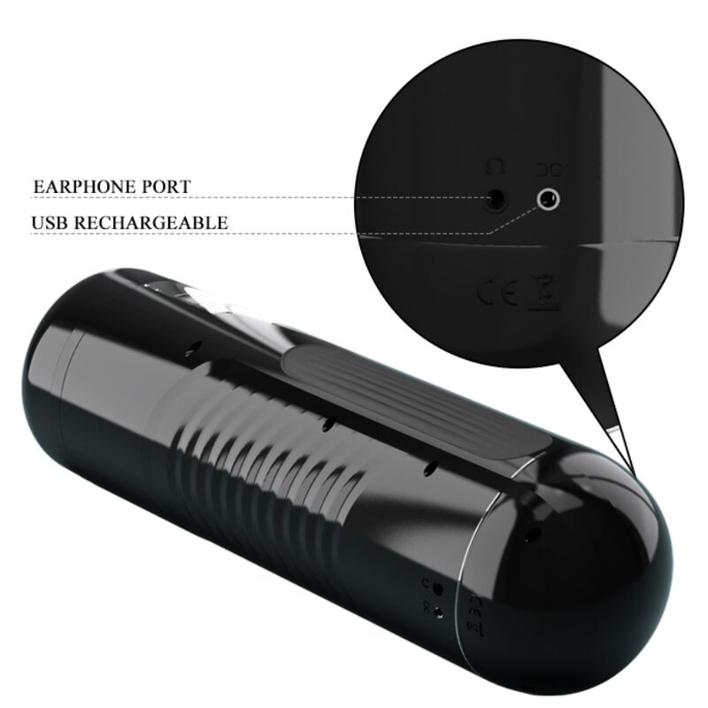 Masturbateur Automatique Lorelei Rotation et Poussée 10 Modes Rechargeable - Pretty Love