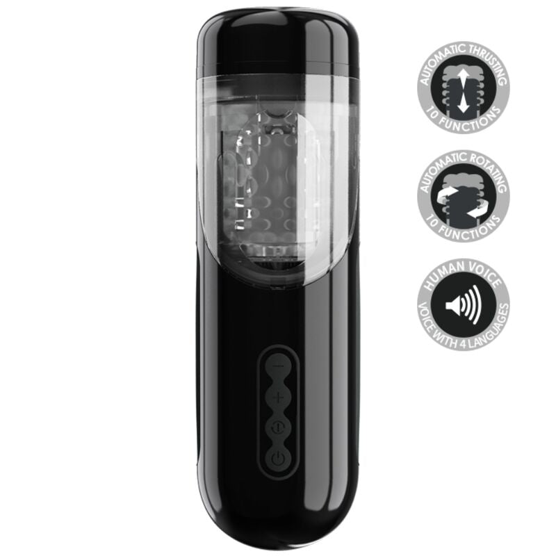Masturbateur Automatique Lorelei Rotation et Poussée 10 Modes Rechargeable - Pretty Love