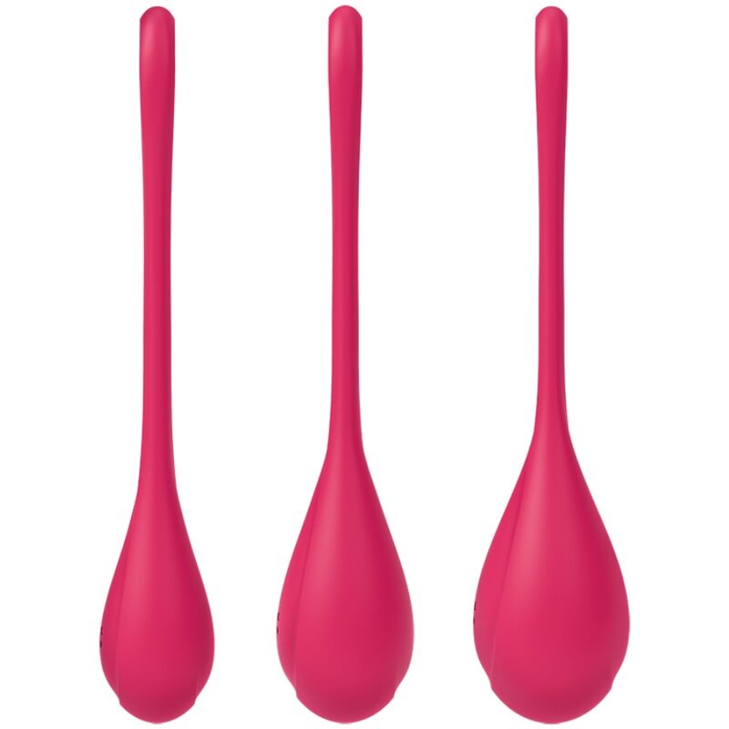 Kit Boules de Kegel Yoni Power 1 Progressif 3 Tailles - Silicone - Satisfyer