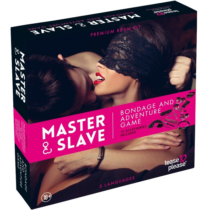 Kit BDSM Master and Slave 13 Accessoires Bondage et Cartes - ToyJoy