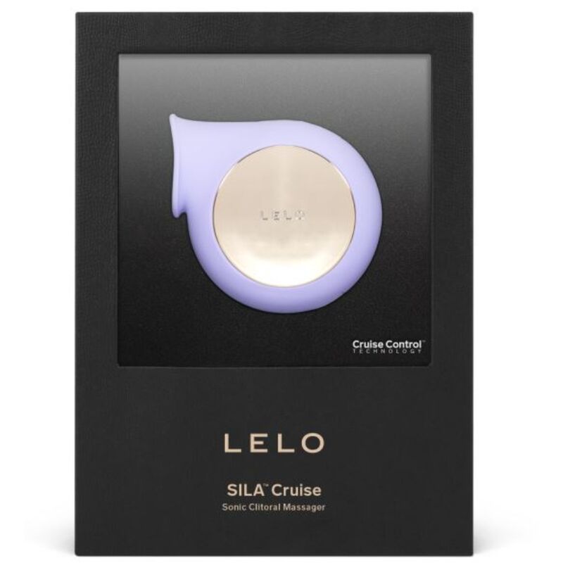 Coffret noir du stimulateur clitoridien Sila Cruise violet de la marque Lelo