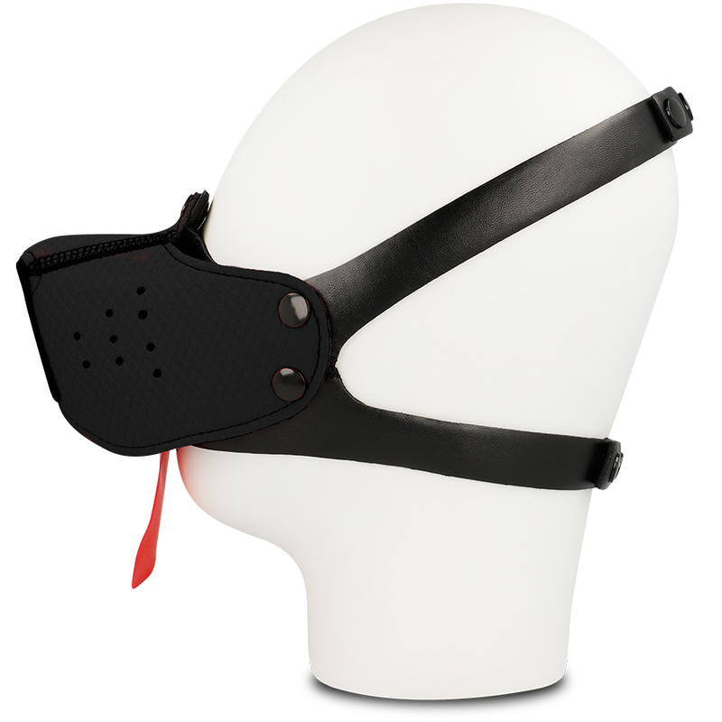 Muselière Masque Chien BDSM Réglable 4 Positions - Ohmama Fetish