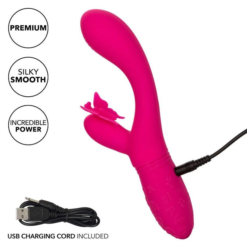 Vibromasseur Rabbit Butterfly Kiss Flutter - Papillon Battant - CalExotics