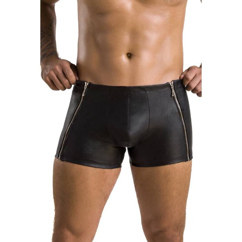 Boxer Sexy Homme 049 Noir Mat Coupe Ajustée Effet Seconde Peau - Passion Men
