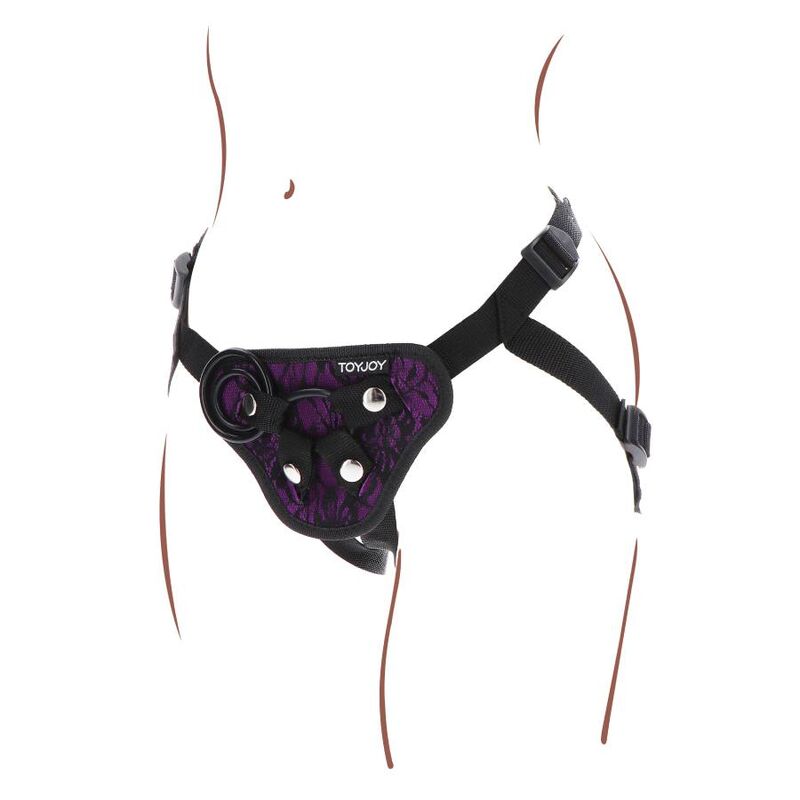 Harnais Gode Ceinture Dentelle Strap-On Réglable - Get Real