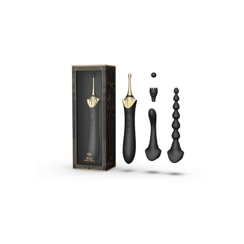 Stimulateur Multifonction Bess 2 Chauffant 4 Embouts Perles Anales - Zalo