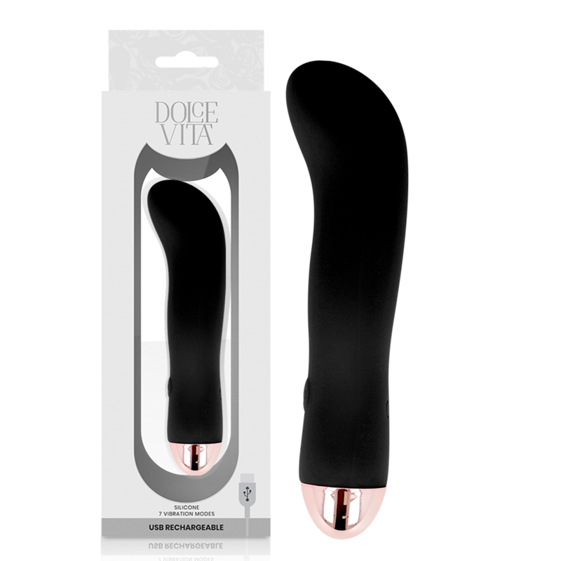 Vibromasseur Deux Rechargeable - Silicone Doux 7 Vitesses - Dolce Vita
