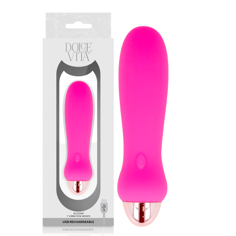 Vibromasseur Rechargeable Cinq - Silicone Doux 7 Vitesses - Dolce Vita