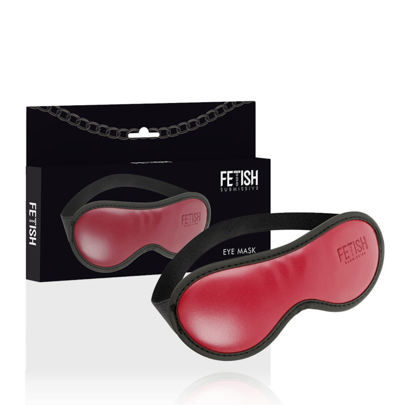 Masque BDSM Cuir Végan Doublure Néoprène Réglable - Fetish Submissive