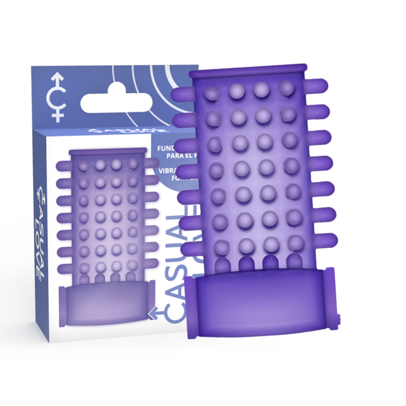 Gaine à Pénis Vibrante Texturée Silicone Souple - Casual Love