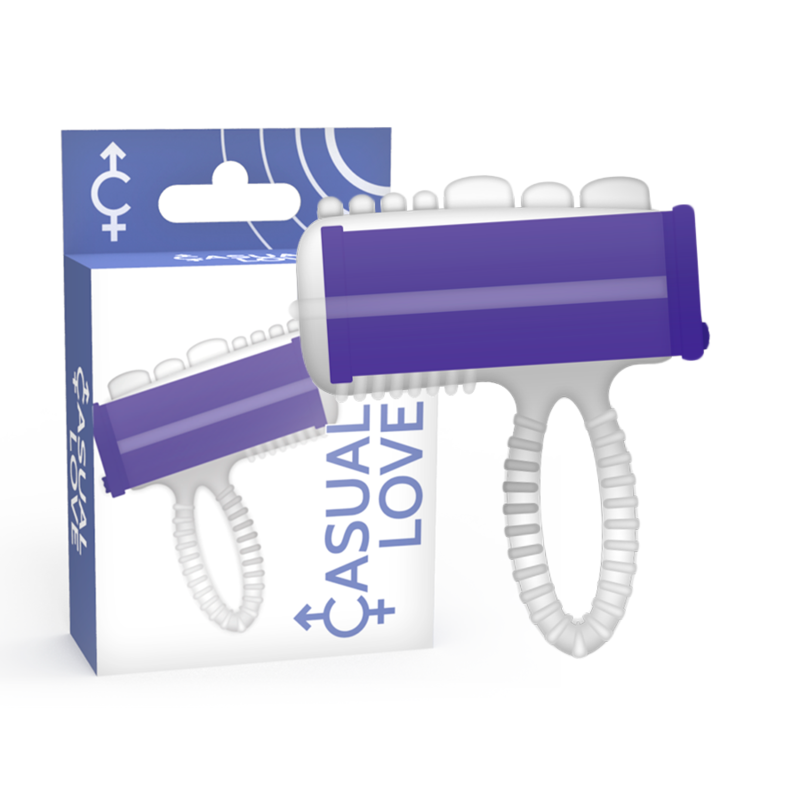 Stimulateur Clitoridien Bague Langue Vibrante Silicone Rechargeable - Casual Love
