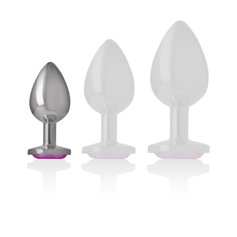 Plug Bijou en Aluminium - Base Cœur Brillante - Intense
