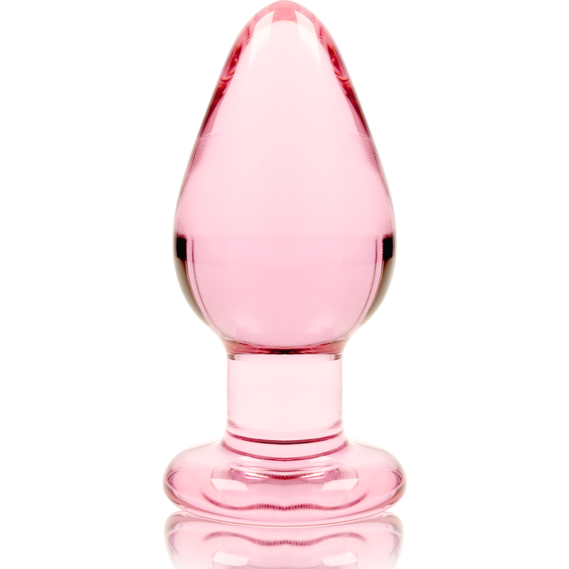 Plug Anal Verre Borosilicate Nebula Modèle 3 Rose 11 cm