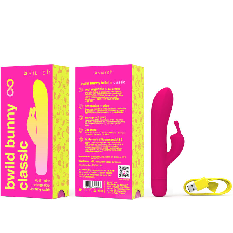 Vibromasseur Rabbit Bwild Bunny Infinite - 8 Modes IPX7 - B Swish