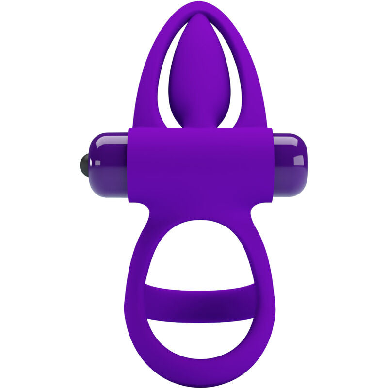 Cockring Vibrant Silicone 10 Vibrations Rechargeable - Pretty Love