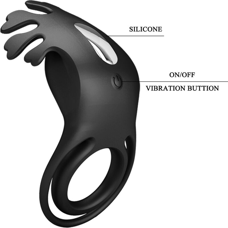 Cockring Vibrant Ruben Stimulateur Clitoridien 7 Modes - Pretty Love