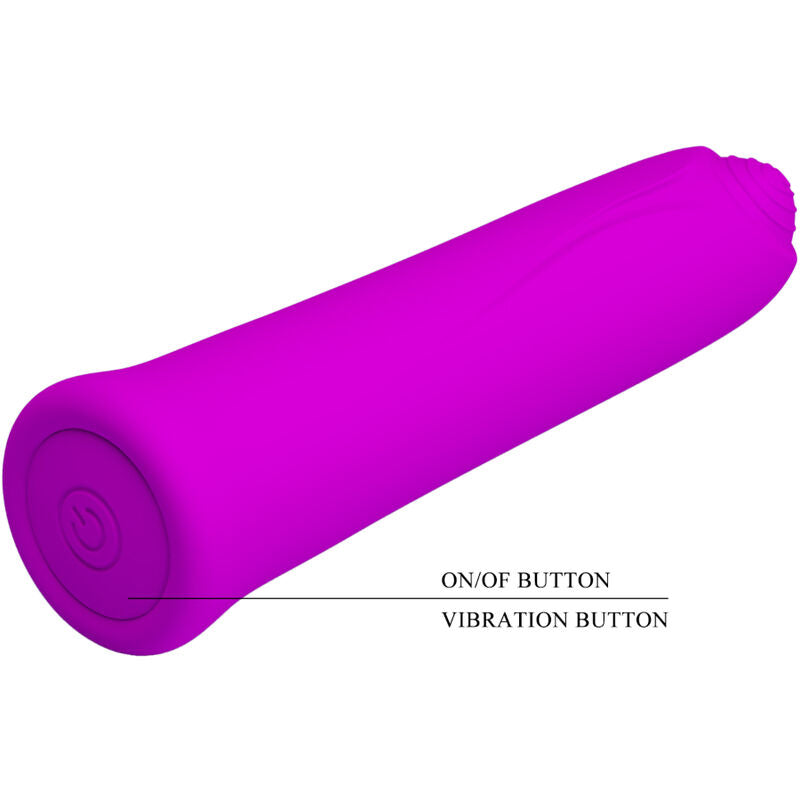 Mini Vibromasseur Curtis 12 Vibrations Texturé Mémoire - Pretty Love