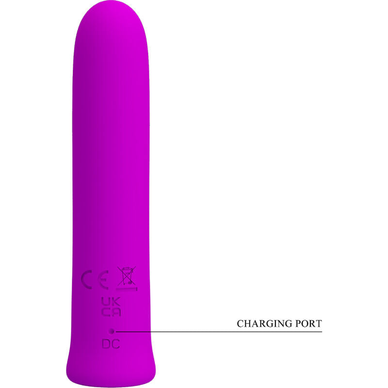 Mini Vibromasseur Curtis 12 Vibrations Texturé Mémoire - Pretty Love