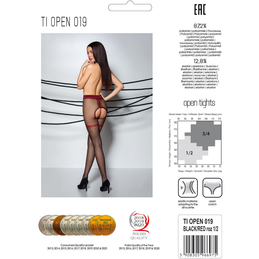 Collants Ouverts Tiopen 019 Entrejambe Ouvert 20 Den - Passion Woman
