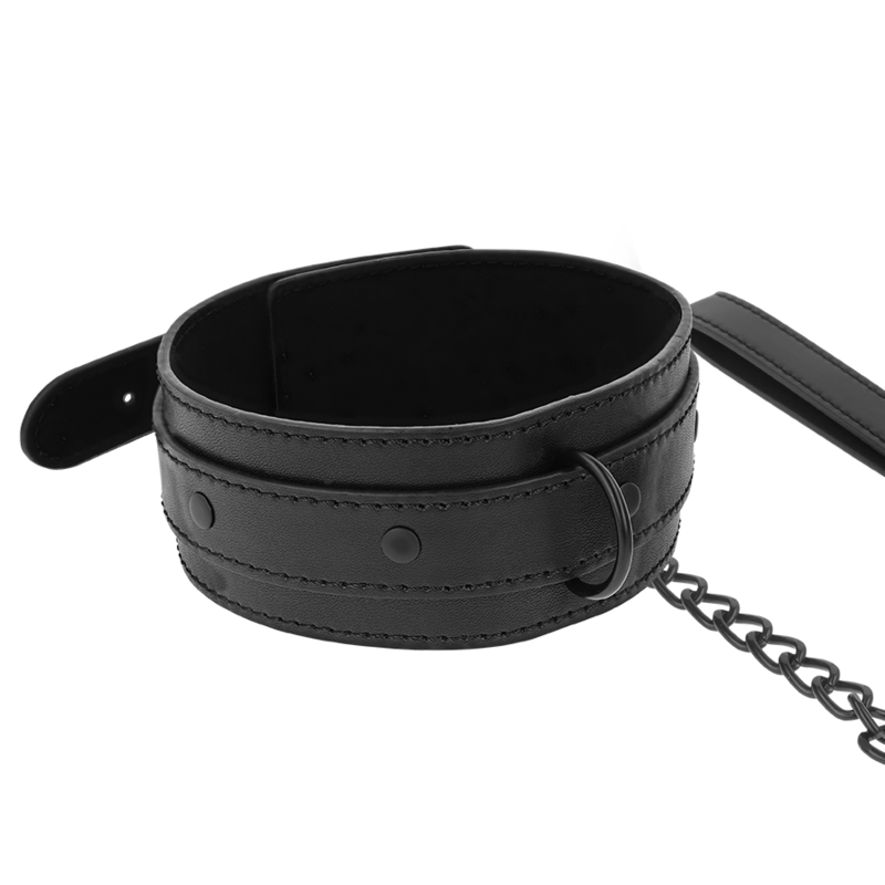 Collier BDSM Cuir Vegan Réglable Boucle Robuste - Intense