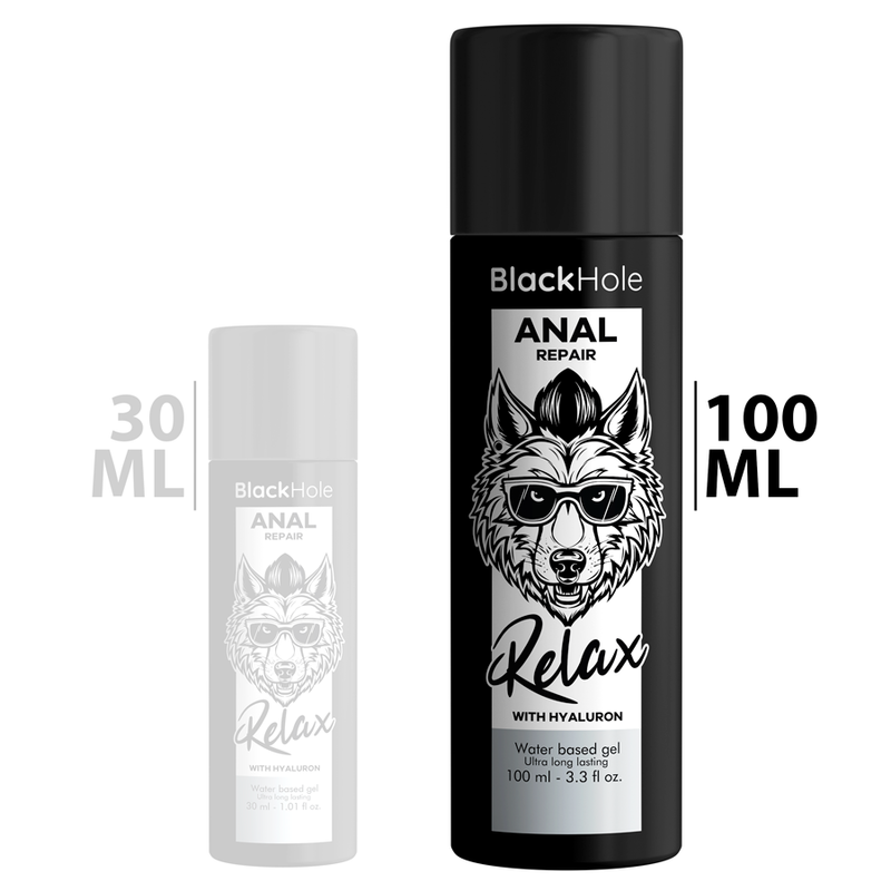 Gel Lubrifiant Anal Black Hole Repair - Relaxant Base Eau à l'Hyaluron