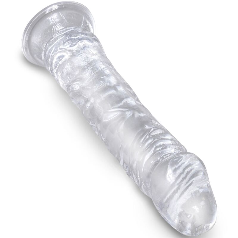 Gode Translucide King Cock Clear Sans Testicules - Ventouse Étanche