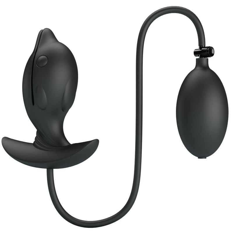 Plug Anal Gonflable Delfin Vibrant Rechargeable Silicone - Pretty Love