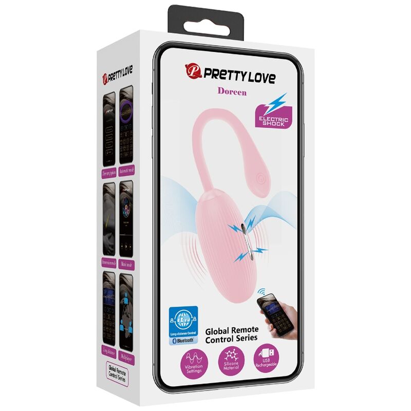 Œuf Vibrant Connecté Doreen Rechargeable Silicone - Pretty Love