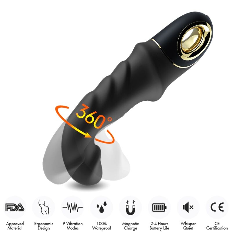 Vibromasseur Rotatif Rabbit Joyblade - Double Moteur Silicone - Armony