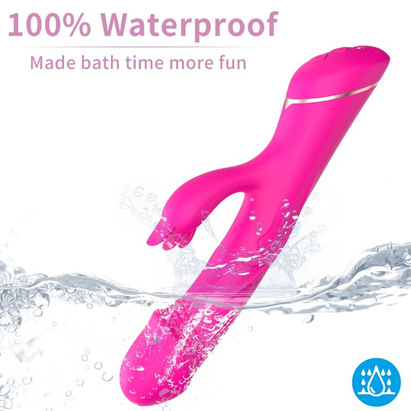 Vibromasseur Rabbit Silicone - Double Moteur 2x9 Modes - Armony