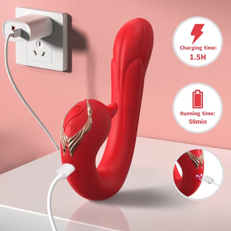 Rabbit Delfin d'Armony en charge sur une prise, temps de charge et d'utilisation affichés