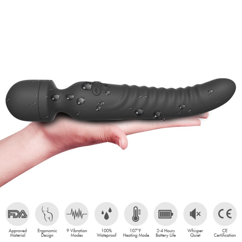 Vibromasseur Chauffant Mission - 2x9 Modes Effet Chaleur - Armony