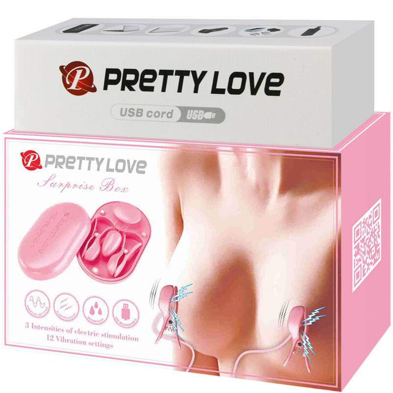 Pinces à Seins Électrostimulation Surprise Box - Pretty Love