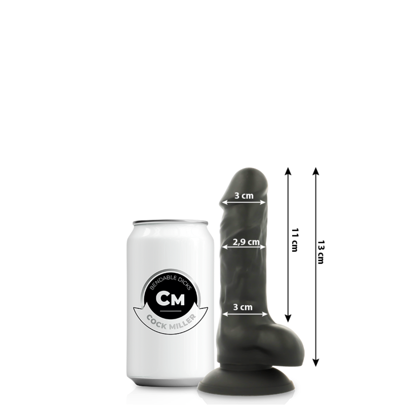 Gode Ventouse Réaliste Silicone Double Densité Articulable - Cock Miller