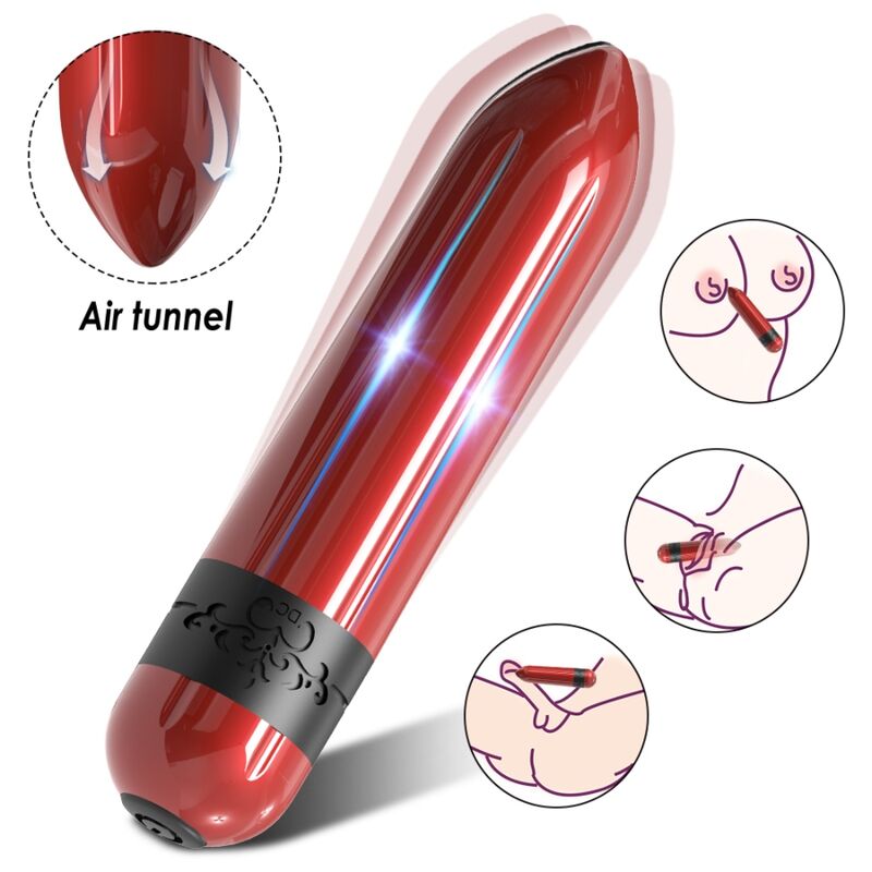 Mini Vibromasseur Bullet Rocket - Télécommande 9 Modes - Armony