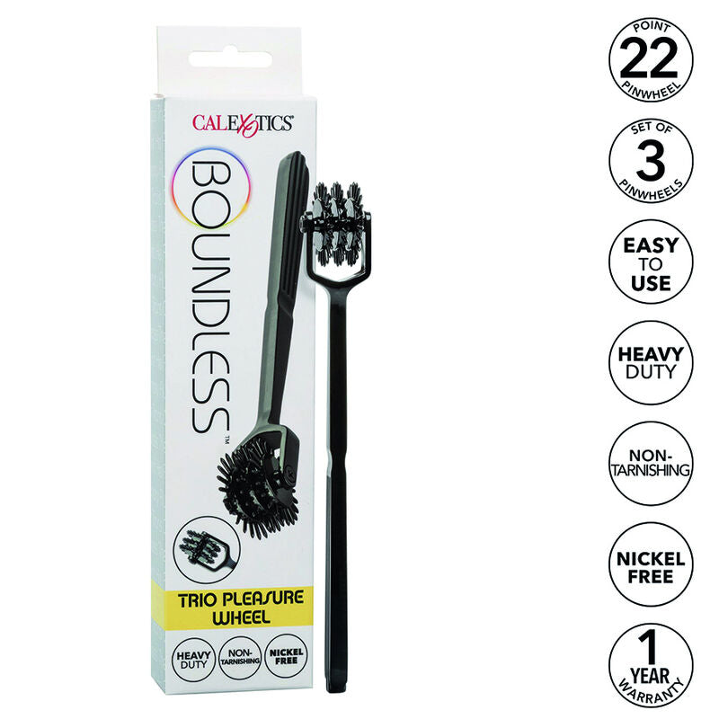 Roue Wartenberg Trio BDSM Boundless 3 Têtes 22 Points - CalExotics