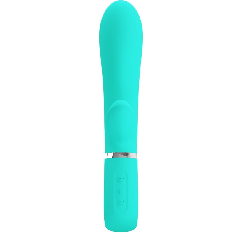 Vibromasseur Rabbit Thomas Point G Incurvé Mémoire - Silicone - Pretty Love