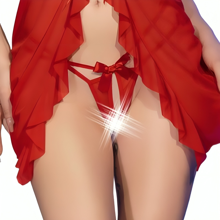 Babydoll & String Lingerie Dentelle Sans Bretelles Crochetées Chilirose