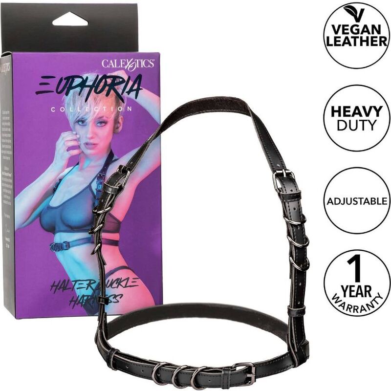Harnais Licol Euphoria Boucle Réglable Vegan - Calexotics